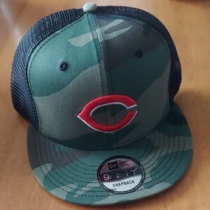 CINCINNATI REDS TRUCKER CAMO NEW ERA SNAPBACK HAT